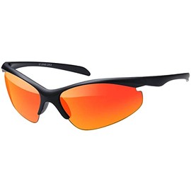 BEZLIT Sporty children's sunglasses for boys and girls, red