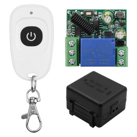 ZONADAH Relay Switch 433MHz Remote Control Switch Single Channel Relay Module RF Switch Receiver with Remote Control Transmitter for Elevating Controller Automobile