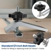 ZIUZI 10 Sets of 1/4"-20 T Track Knob Kit, Star