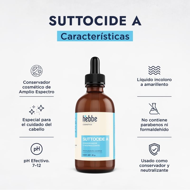Hebbe - Suttocide A Conservador de Amplio Espectro para Cosméticos,