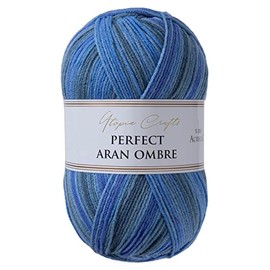 Utopia Crafts Aran Ombre Multicolour Knitting and Crochet Yarn, 300g - 600m (015)