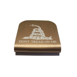 Morale Tags Don't Tread On Me for Your Hat! Clips Right On! (Copper)