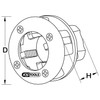 KS Tools 903.3301 Die head, Ø 3/8"