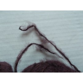 Ice Yarns Kan Mohair brushed yarn, dark maroon (#69577) , lot of 2 (110 yds ea)