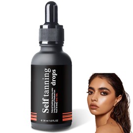 Self-Tanning Face Tanning Drops, Bronzing Self Tanning Drops, Self-Tanning Drops for Even and Natural Effect, 30 ml