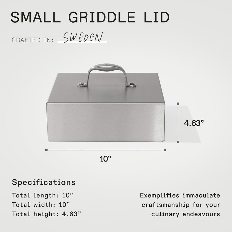 Made In Cookware - Half Griddle Lid - Stainless Steel