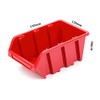 Set of 28 Stacking Boxes for Small Parts, Plastic, Red,