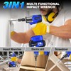 Cordless Impact Wrench Kits with 4 Sockets,High Torque 1/2" Impact