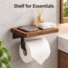 Wooden Toilet Paper Holder Wall Mount – Bathroom WC Roll