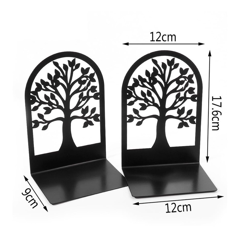 Bookend Bookstand, Book Stand, Non Slip Bookstand, Metal Tabletop, L-Shaped,