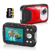 Waterproof Digital Camera,17 FT Underwater Camera 2.8" LCD HD1080P 30MP