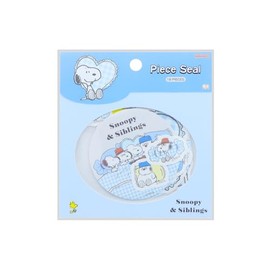 Sunstar Stationery Snoopy Seal Piece Relax Siblings Light Blue S8593744
