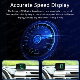 VJOYCAR G20 New GPS Speedometer Car Hud Head Up Display, Universal Auto MPH Digital Speed Gauge Cluster for Cars Truck Motorcycle ATV SUV Pick-up Scooter Golf Cart