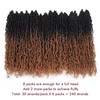 GIX Ombre Brown Yanky Twist Crochet Hair - 16 Inch