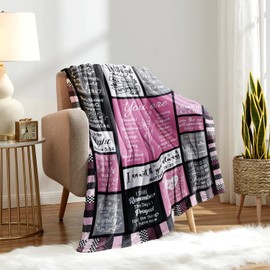 Christian Gifts for Women Blanket Inspirational Religious Soft Warm Flannel Christian Throw Blanket Brithday Gifts Spiritual Gifts for Women Men 80"x60"