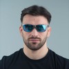 Polarised Wayfarer Sports Sunglasses - Palo High Noon - Aluminium