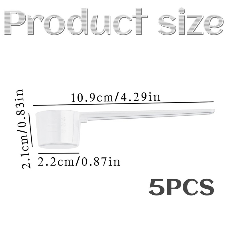 Thyonta Precision 5 PCS Protein Scoop Set - 5g Measurement,
