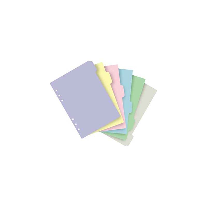 Filofax A5 Pastel 6 Blank Tabs