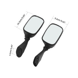 TCMT Pair of Motorcycle Black Rear View Mirrors Fits For SUZUKI GSX1300R HAYABUSA 1997-2011 GSXR 1000 2001-2002 GSXR 600 GSXR 750 2001-2003