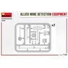 Miniart MIN35390 1:35-Allied Mine Detection Equipment Scale Model kit, Unpainted