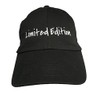 Limited Edition - Black Embroidered Ball Cap with White Stitching