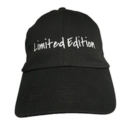 Limited Edition - Black Embroidered Ball Cap with White Stitching