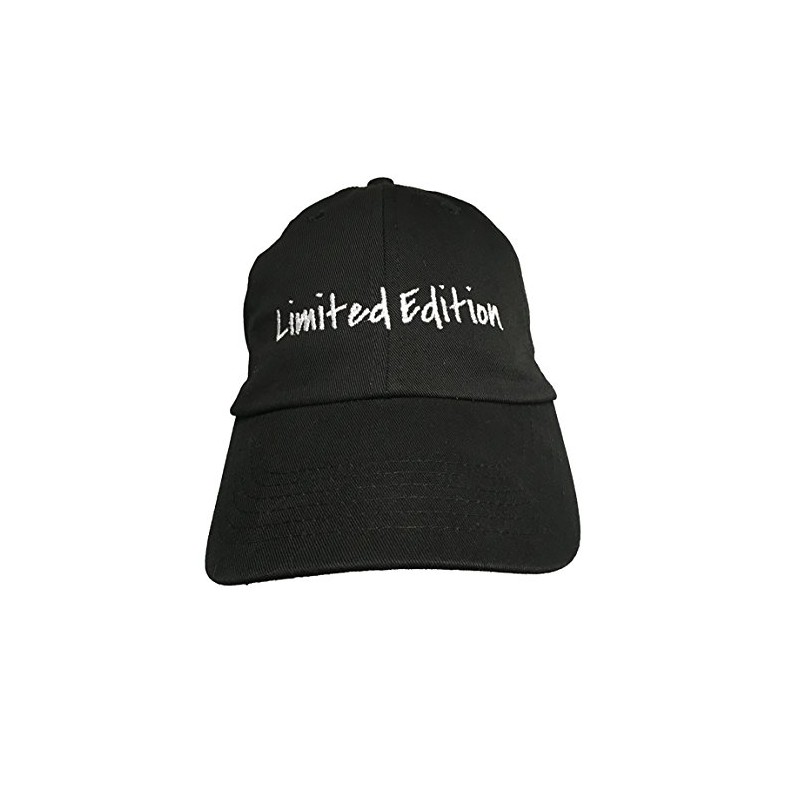 Limited Edition - Black Embroidered Ball Cap with White Stitching