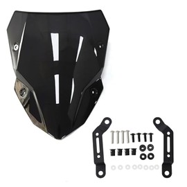 Suitable for Z500 Z500 SE z500 z500se 2024+ modified new front windshield heightened and widened windshield windshield motorcycle accessories (Black)