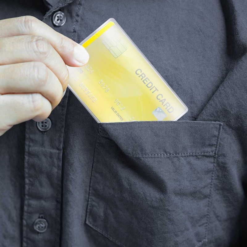 12 Pack Social Security Card Protector, Transparent PVC Waterproof Card