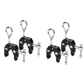 KOMCLUB Tarp Clips Car Roof Joint for Tarp Attachment,Easy Installation, Compact, Durable, Doubles as Lantern Hanger (2)