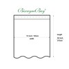 Biscaynebay Extra Long Fabric Shower Curtain Liner 72 Inch Width