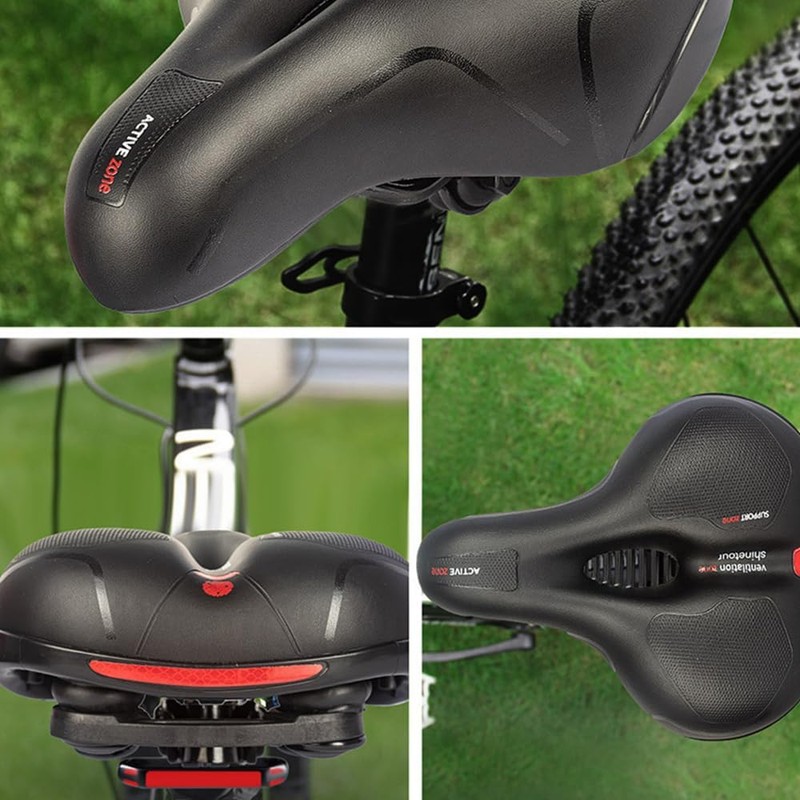 Bicycle Saddle, Ultra Thick, Holes, Waterproof, Tear Proof, Breathable, Waterproof