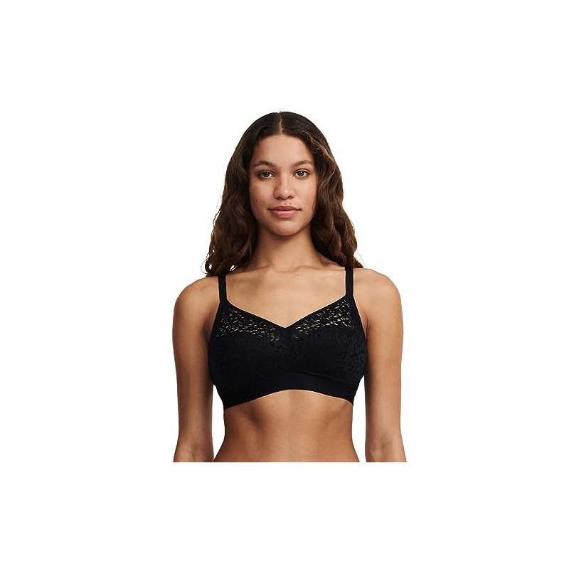 Chantelle Women's Norah Full-Coverage Front Closure Bra, Black, 36H