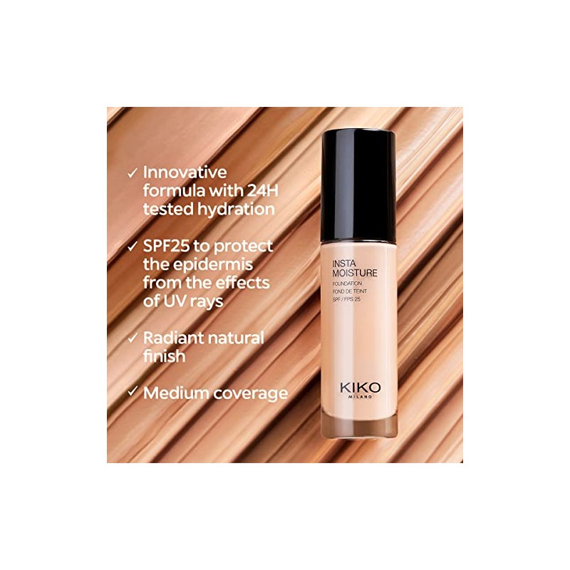 KIKO Milano Instamoisture Foundation 34-10R | Perfecting And Moisturising Spf