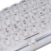 61 Keys Transparent Mechanical Keyboard Clear Keycap Wired Gaming Keyboard