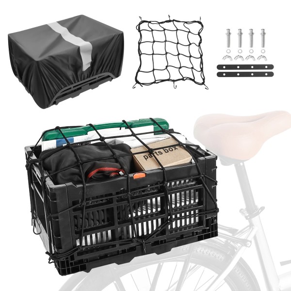 Does not apply NR-7 Bike Foldable Rear Basket, Rear Bicycle