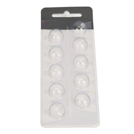 10pcs Sound Amplifier Open Domes Round Shaped Soft Silicone Universal Ear Plug Tips Dome Set for Oticon MiniFit 6mm / 0.24in