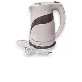 Superior Deluxe Electric Kettle 1.9 Qt (1.8L) Fast Boiling Water Heater Cordless, with Water Level Gauge, 1450W, Automatic Safety Shut-Off, White