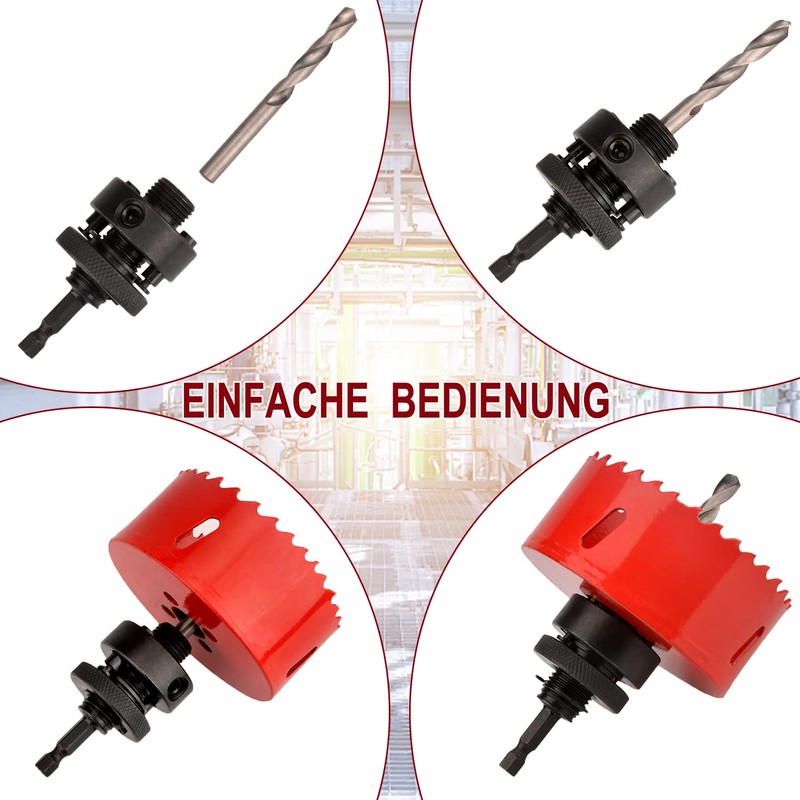 Hole Saw 55 mm, M42 HSS Hole Drill Set for