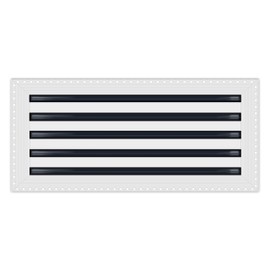 BUILDMART - 22x10 Mud in Air Vent Cover - Drywall Mud-in White Air Vent - Mud Linear Slot Diffuser - Register Grille for Ceiling and Walls - Texas Buildmart
