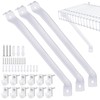 3-Pack 12-Inch Support Brackets for Wire Shelving Wire Shelf Brackets