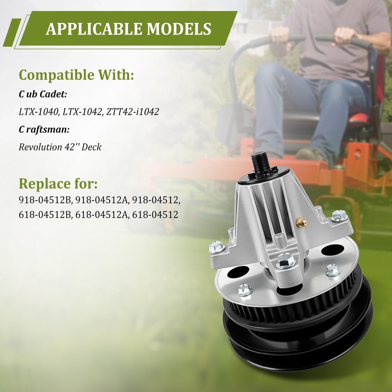 wyevee 918-04512A Deck Spindle Compatible with C ub Cad et