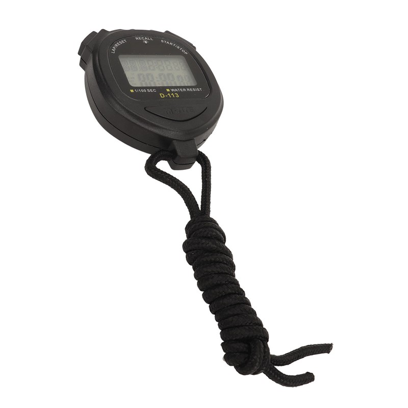 Digital Stopwatch 60 Lap Memory Split Sport Timer Waterproof with