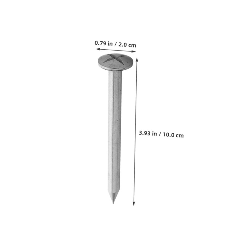 BESPORTBLE 6pcs Stainless Steel Survey Markers Heavy Duty Property Line