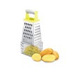 Wintem Stainless Steel 4 Sided Cheese Grater with Handy Dosing