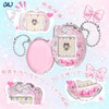 Tamagotchi Connection Case, 3D Ribbon Pattern Clear PC Protective Case,