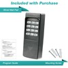 Garage Stop Door Opener Remote Keyless Entry Wall Keypad for