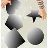 Q-BICS Mirror Stickers 9 Flexible Mirror Sheets 3-6 by 9