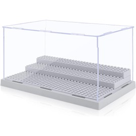 TINGLAND Acrylic Display Case, 3-Layer Mini Figures Display Case for Mini Figures, Dustproof Display Case for Building Blocks for Mini Figures, Action Figures, Blocks, Collectibles