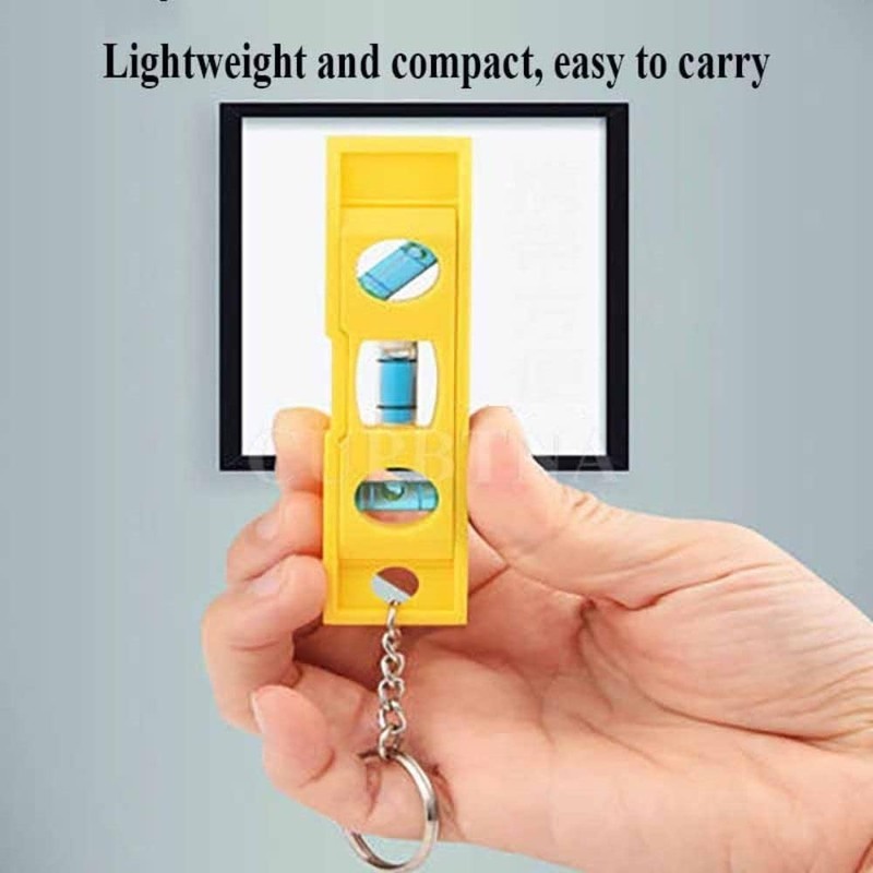Yellow Magnetic Level Mini 3 Bubble Level, Strong Magnetic Level